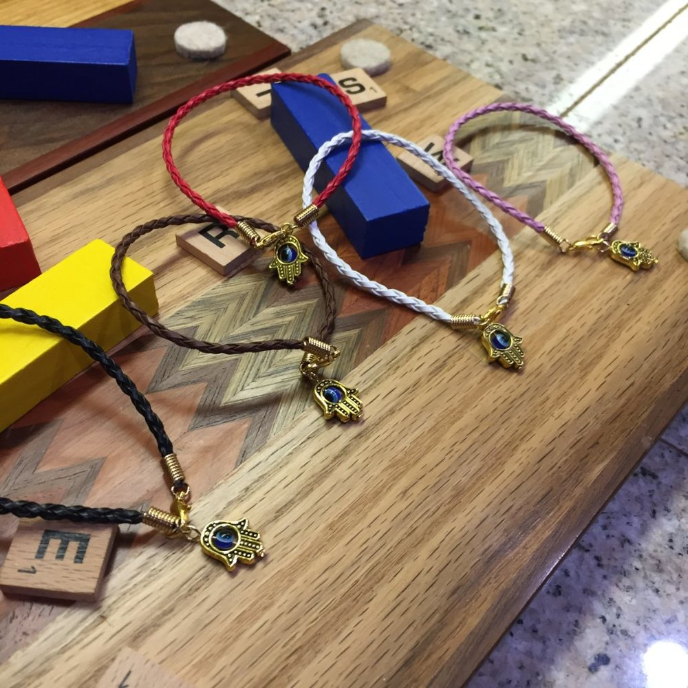 Clearance- 5 Pack Multi Color Rope Bracelets - Picture 3 of 7